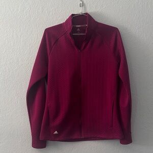 Adidas Women's Burgundy Full-Zip Jacket